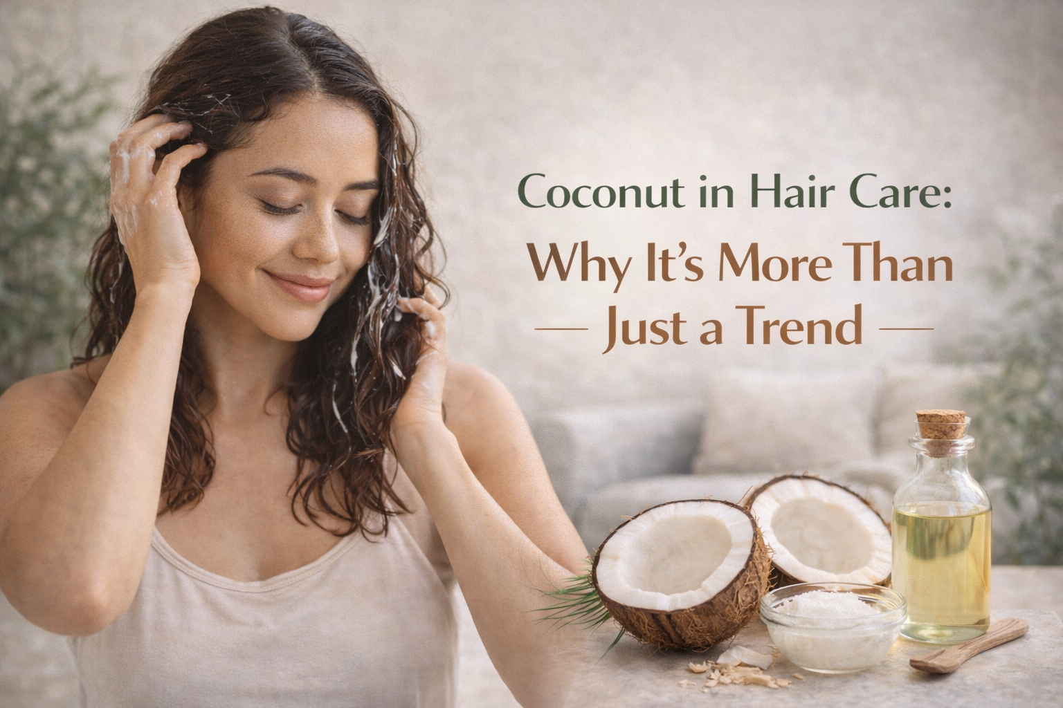coconut in hair care