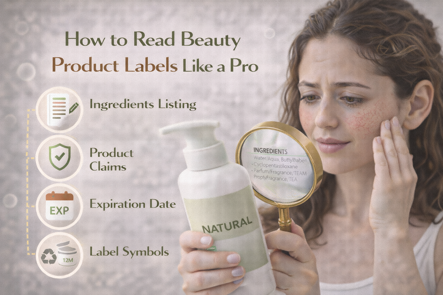 How to read skincare labels